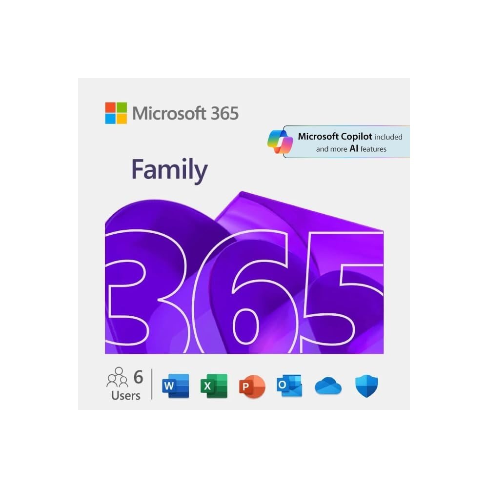 Microsoft 365 Family (6 naudotojai, 1 metai)